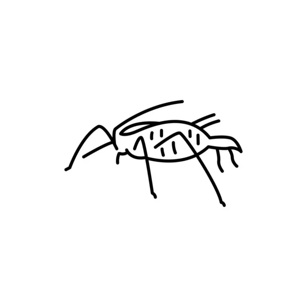 蚜虫黑线图标 — 图库矢量图片