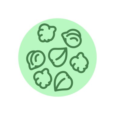 Nohut siyah çizgi ikonu. Doğal organik süper yiyecek..