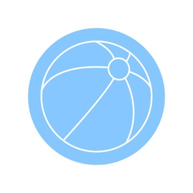 Şişme top siyah çizgi ikonu. Web sayfası için resim grafiği