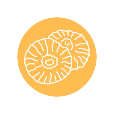 Kurutulmuş ananas siyah çizgi ikonu. Doğal organik süper yiyecek.