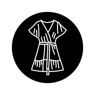 Kokulu siyah çizgi simgesiyle giyin. 