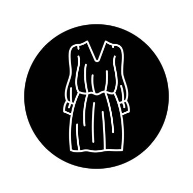 Shemiz siyah çizgi simgesi giyin. 