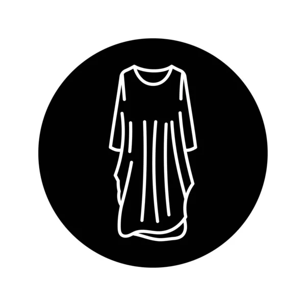Φόρεμα Τσάντα Μαύρη Γραμμή Εικονίδιο — Διανυσματικό Αρχείο