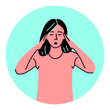 anxiety relief meditation black line icon. clipart