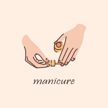 Tırnak eti yağı renk çizgisi çizimi uygulanıyor. Tırnaklarını boya..  