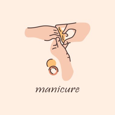 Japonca manikür renk çizimi. 