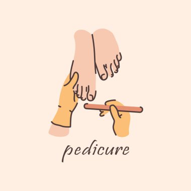 Pedikür renk çizgisi çizimi