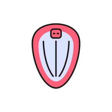 Cırcır böceği renk çizgisi simgesi. 