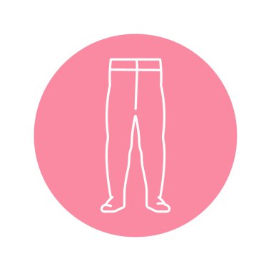 Çocuk taytı siyah çizgi simgesi. 