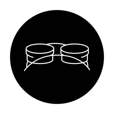 Evcil hayvanlar için siyah çizgi simgesi. 