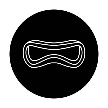 İp kedi tırmalayıcı siyah çizgi simgesi. 