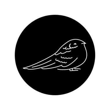 Keçi emici kuş çizgisi simgesi. 