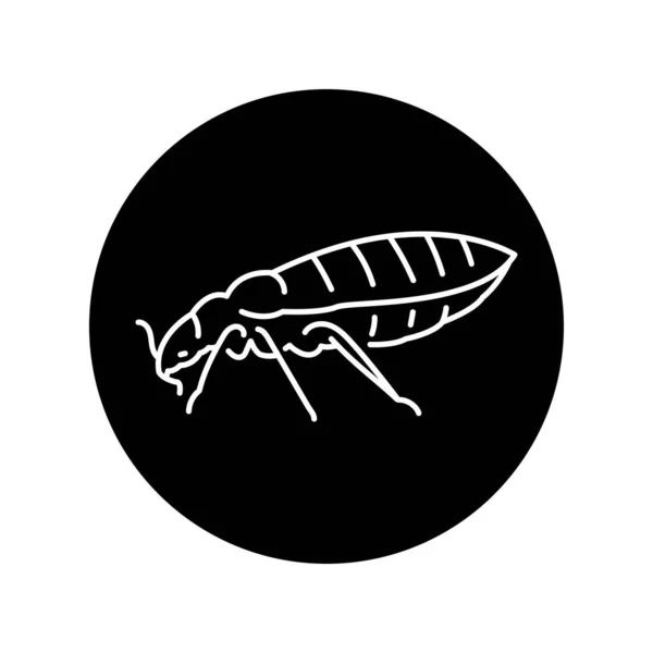 Bug Black Line Icon — Stock Vector