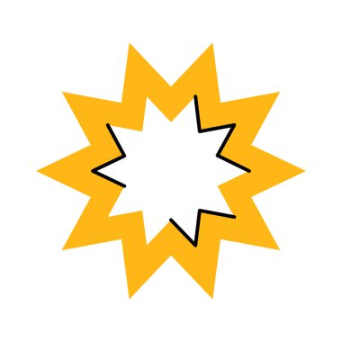 Bahai renk konsepti. Din izole öge.