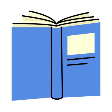 Kitap rengi elementi. Akademik çalışmalar için ders kitabı.