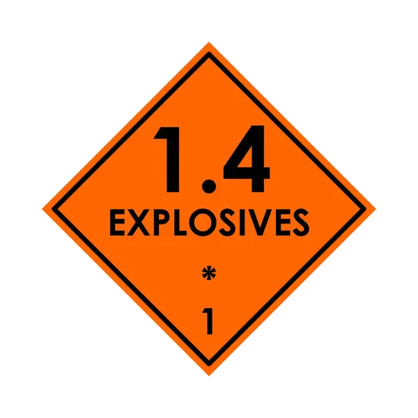 Explosives Color Element Hazardous Material — Stock Vector