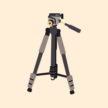 Kamera tripod renk simgesi. Profesyonel ekipman. 