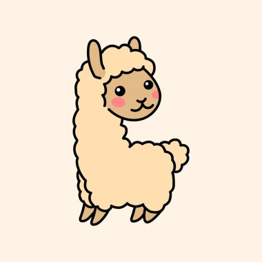 Lama renk elemanı. El yapımı hayvanlar.. 