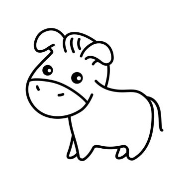 Eşek rengi elementi. El yapımı hayvanlar.. 