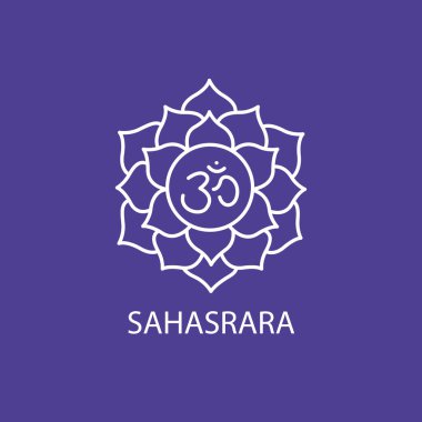 Sahasrara, taç çakra renk simgesi. 