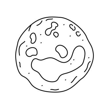 Geleneksel Hint yemeği Chapati renk elementi. Çizgi film sokak yemeği. 