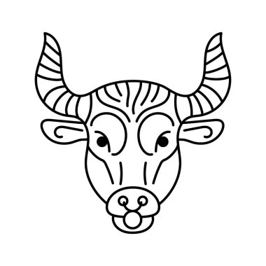 Boğa rengi konsepti. Zodiac burcu. Astroloji ve yıldız falı