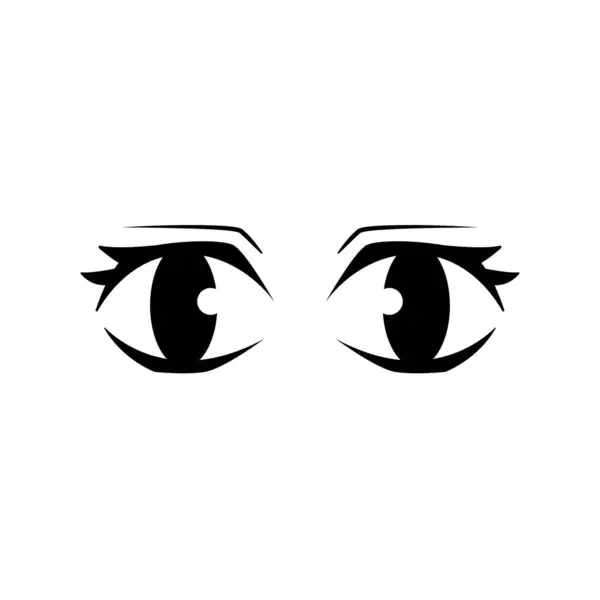 Ikona Kreslených Očí Výrazy Znaků Karikatury — Stockový vektor