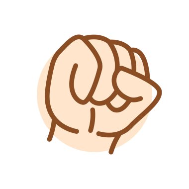 Çizgi film jest çizgisi simgeleri ayarlandı. Karakter eli. 