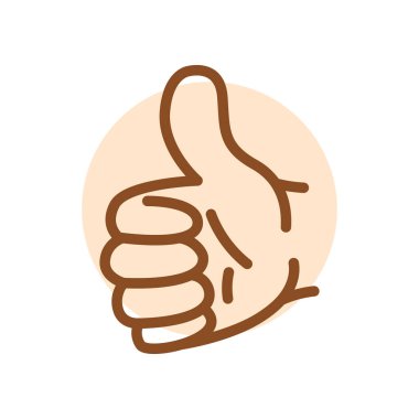 Çizgi film jest çizgisi simgeleri ayarlandı. Karakter eli. 