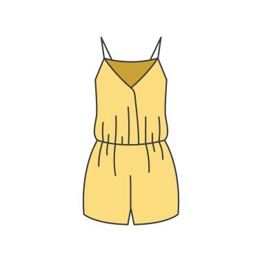 Çizgi üstü kadın renk simgesi. Web sayfası, mobil uygulama, düğme, logo için imzala.