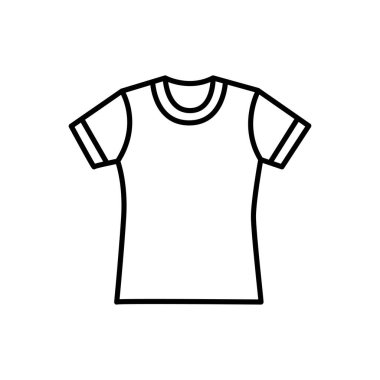 Tişört serisi siyah simge. 