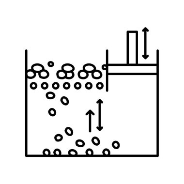 Çalkalama yöntemi siyah simge. Web sayfası, mobil uygulama, düğme için imzala,