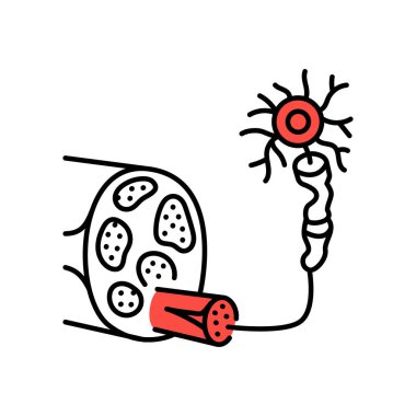 Polinöropati çizgisi siyah ikon. Web sayfası, mobil uygulama için imzala,