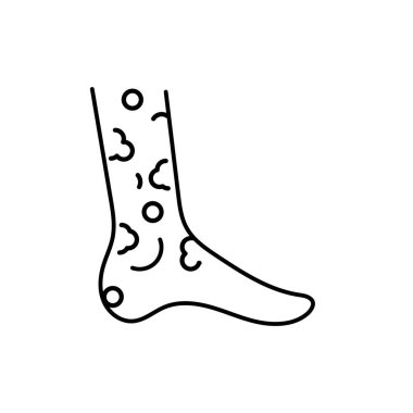 İdiyopatik trombositopenik purpura renk çizgisi ikonu. Otoimmün hastalıklar. 