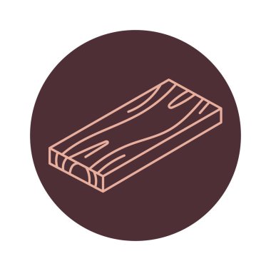 Ahşap ahşap ahşap çizgi siyah ikon. Web sayfası, mobil uygulama için imzala