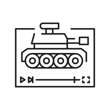 Savaş türü çizgisi simgesi.