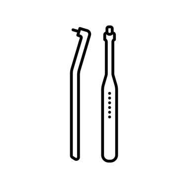 Tuked fırça çizgisi simgesi