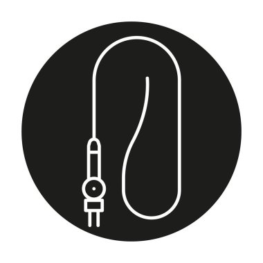 Gastroskopi işlem satırı siyah simgesi