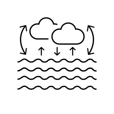 Su döngüsü renk simgesi. Web sayfası, mobil uygulama için imzala,