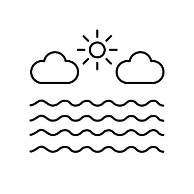 Su kaynakları renk simgesi. Web sayfası, mobil uygulama için imzala,