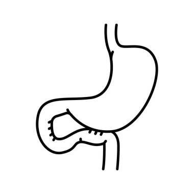 Gastroenterostomi çizgisi simgesi.