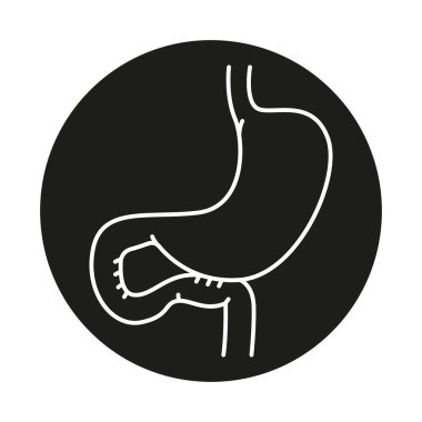 Gastroenterostomi çizgisi simgesi.