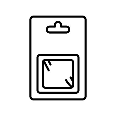 Kabarcık çizgisi simgesi. Vektör izole ögesi. 