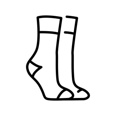 Thermal Socks black line icon. clipart