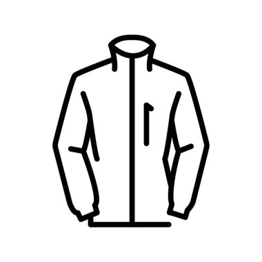 Termal Örtü siyah çizgi simgesi.