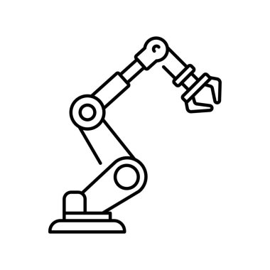 Yönlendirici robot çizgi simgesi. 