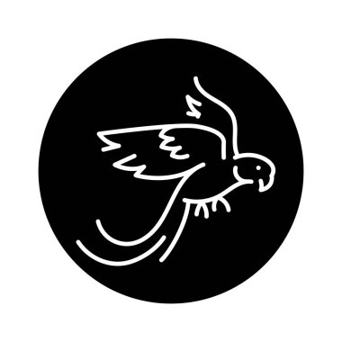 Psittacula eupatria renk simgesi. 