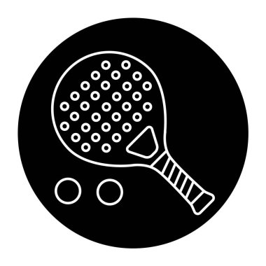 Raket tenis raketi renk simgesi. Web sayfası, mobil uygulama için imzala,