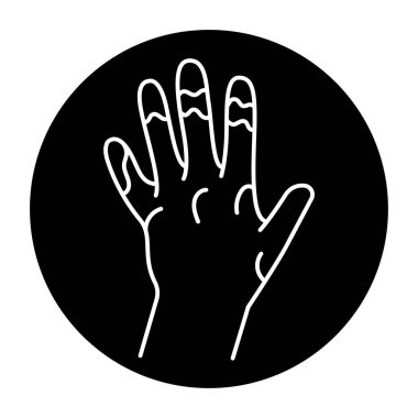 Dermatomiyozit renk çizgisi simgesi. Otoimmün hastalıklar. 