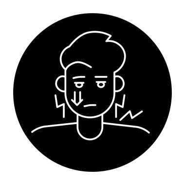 Myasthenia gravis renk çizgisi simgesi. Otoimmün hastalıklar. 